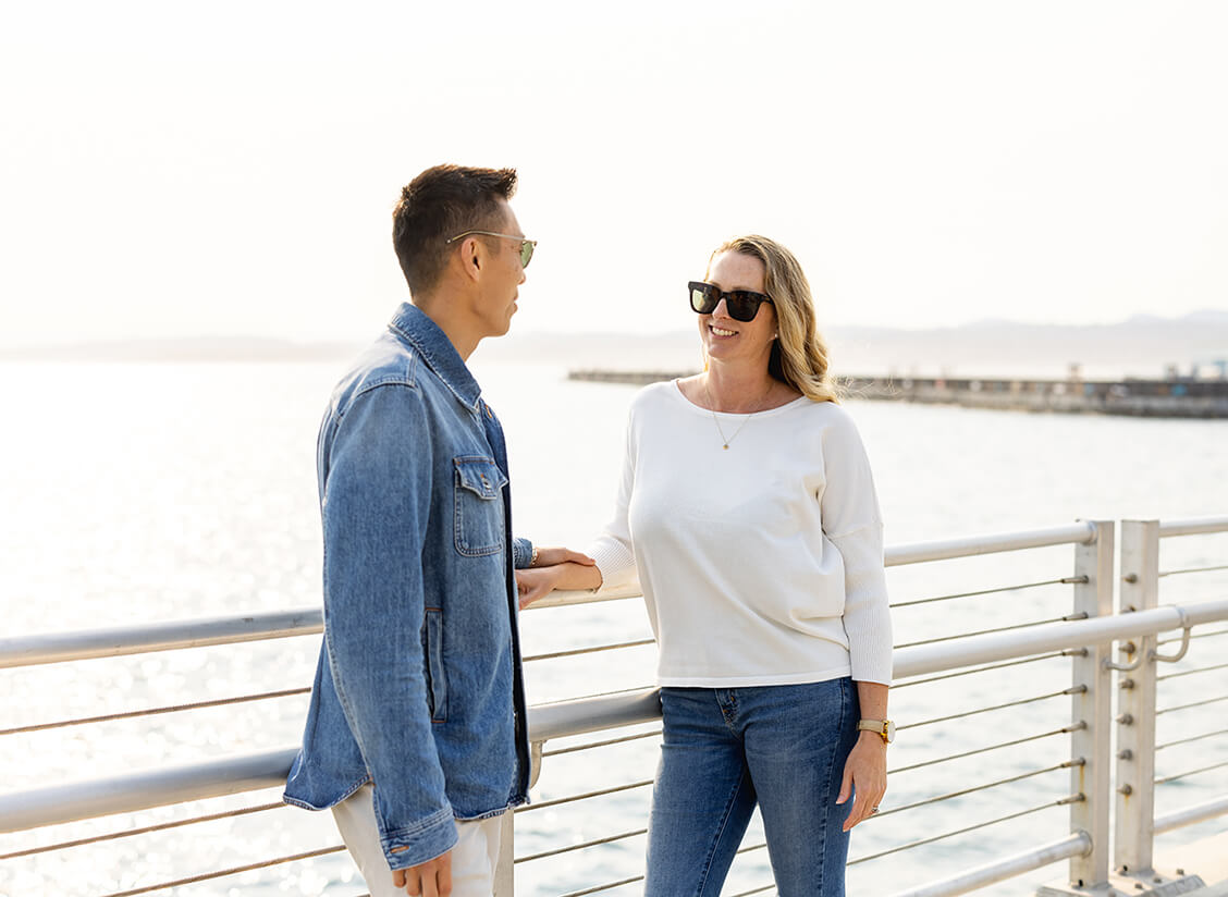Couple oceanside